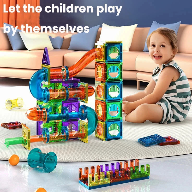 Brinquedos Educativos 120pcs Blocos de Construção Magnéticos Brinquedo Inteligente