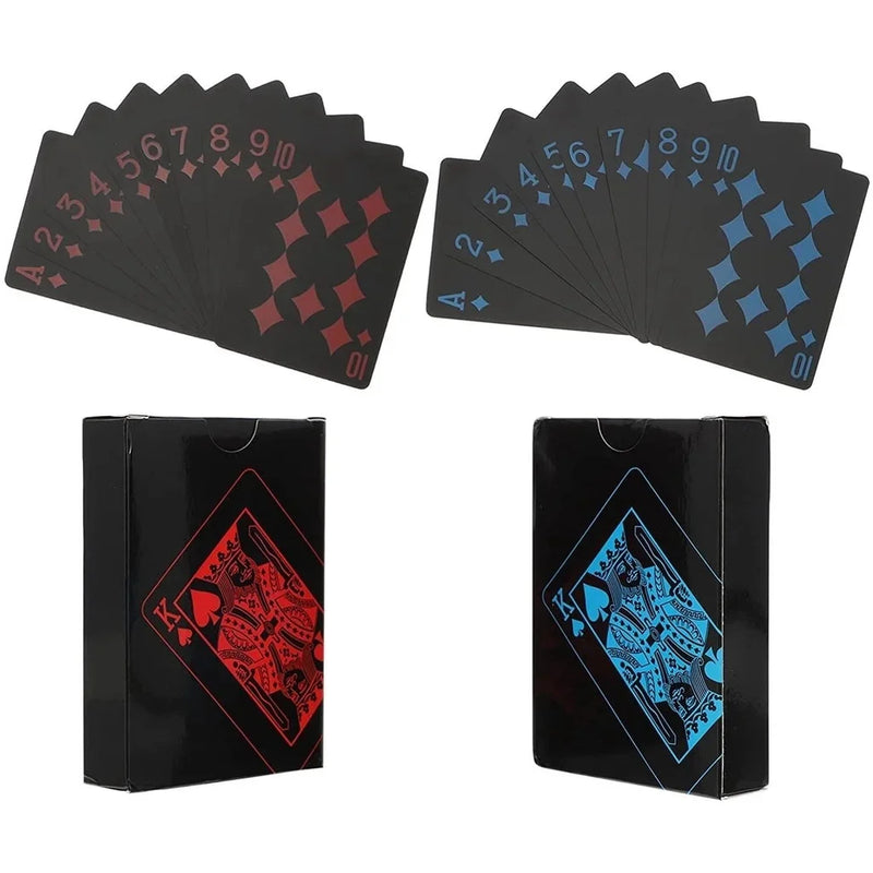 Baralho de cartas de pôquer impermeável, pvc plástico, cartas de jogar, presente perfeito para família e jogos de festa